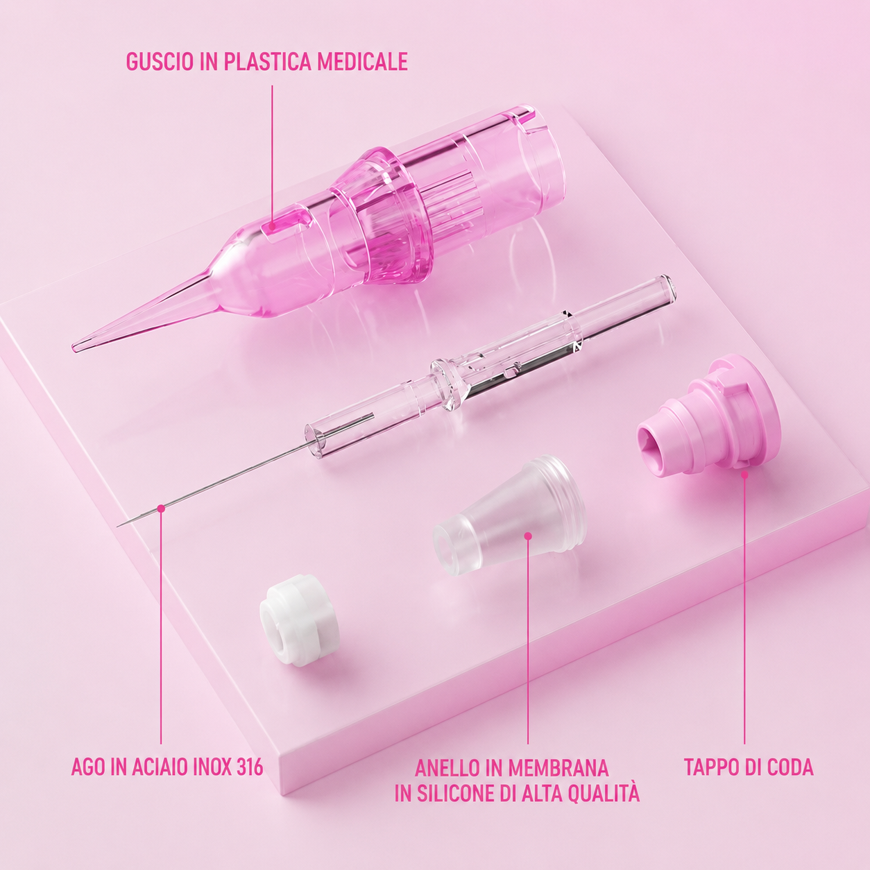 Cartucce Aghi Pinky Pro Biomaser
