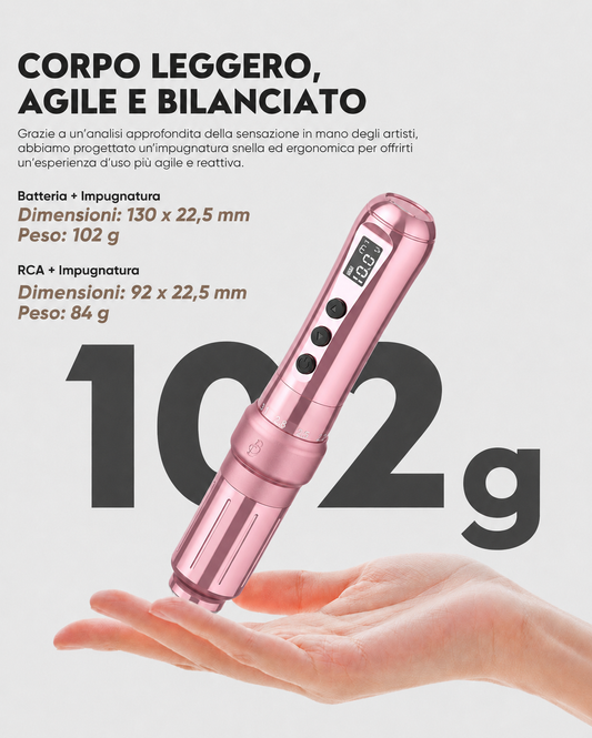 Biomaser Wireless PMU & Fine Line Pen – Stroke Regolabile 2.0-3.5 mm