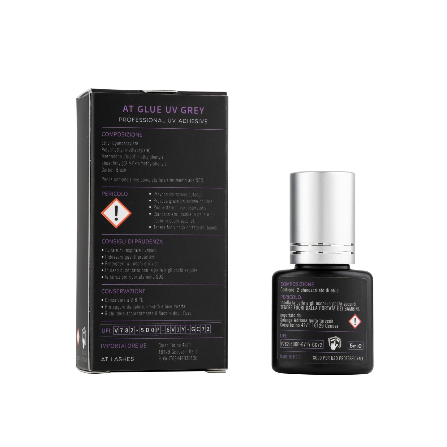 AT Glue UV Grey – Colla UV Professionale Extension Ciglia