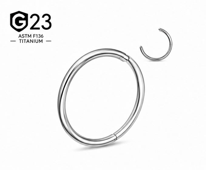 Piercing a Cerchio per Naso – Titanio G23 ASTM F136 – Seamless Ring