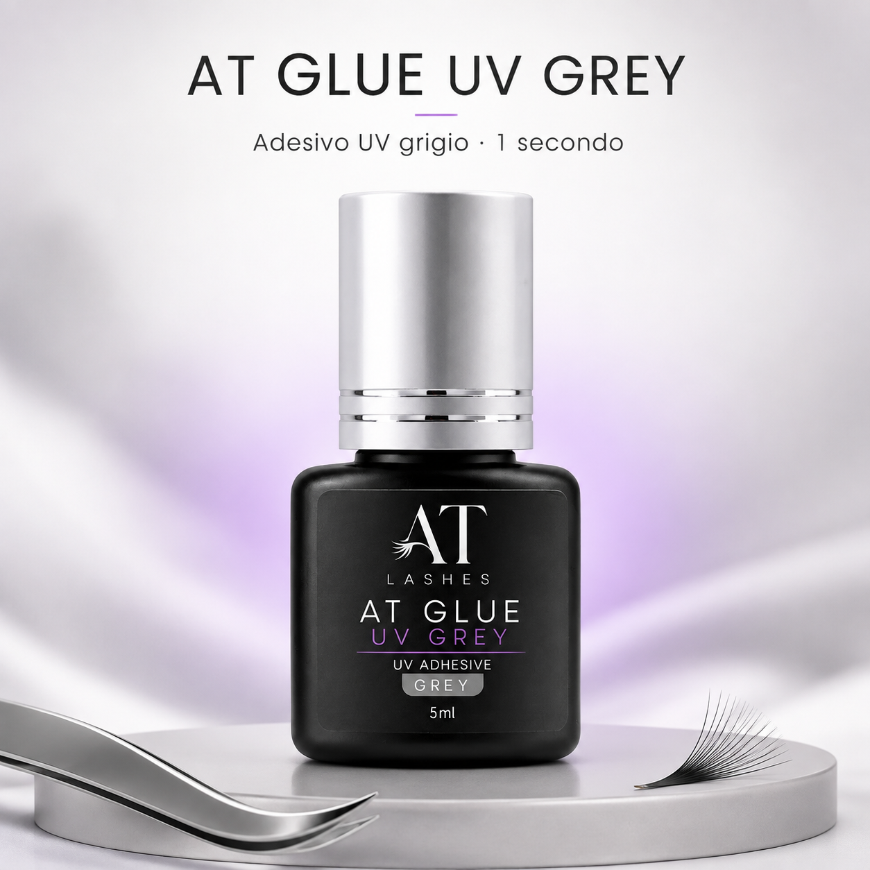 AT Glue UV Grey – Colla UV Professionale Extension Ciglia