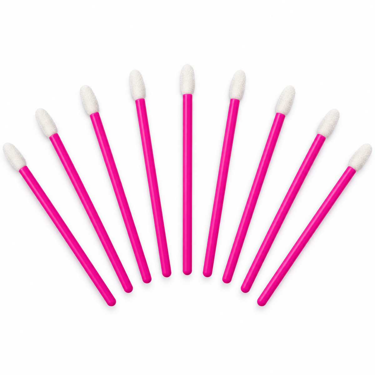 Applicatori per ciglia fucsia con punte bianche